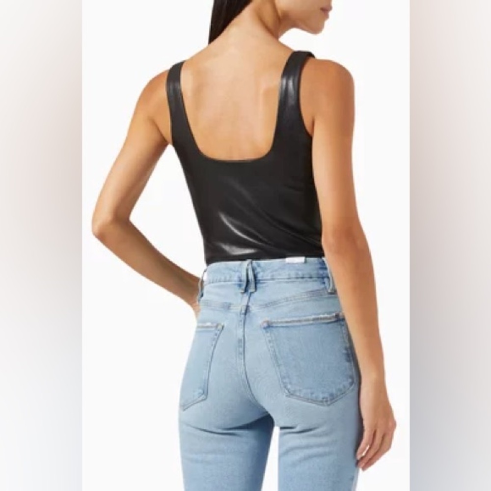 Good American Bodysuit - Modern Leather Tank Style - Picture 3 of 9